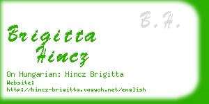 brigitta hincz business card